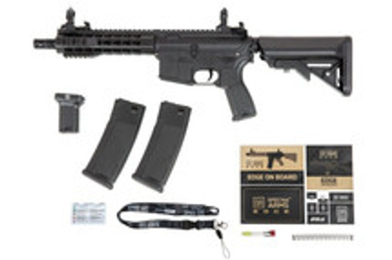 Specna Arms SA-E08 EDGE Keymod With Light Ops Stock in Black Specna Arms SA-E08 EDGE Keymod With Light Ops Stock in Black