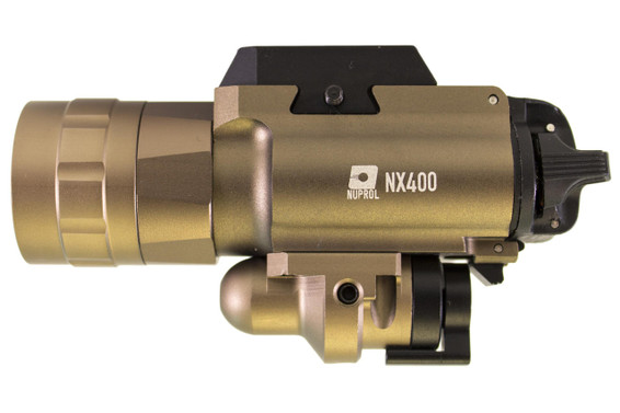 Nuprol NX400 Pro Pistol Flashlight & Laser in Tan