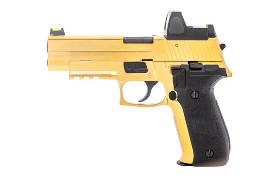 Raven R226 Gas Blowback pistol with Rail in Gold with BDS Sight (RGP-04-07-BDS) Raven R226 Gas Blowback pistol with Rail in Gold with BDS Sight (RGP-04-07-BDS)