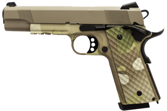 Raven M1911 MEU Railed Camo Frame with Tan Slide (RGP-02-10)