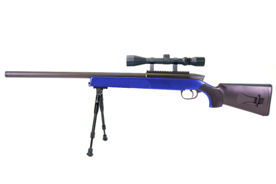 Double Eagle M50A Airsoft BB Gun Sniper Rifle in Blue (DE-M50A-BL)