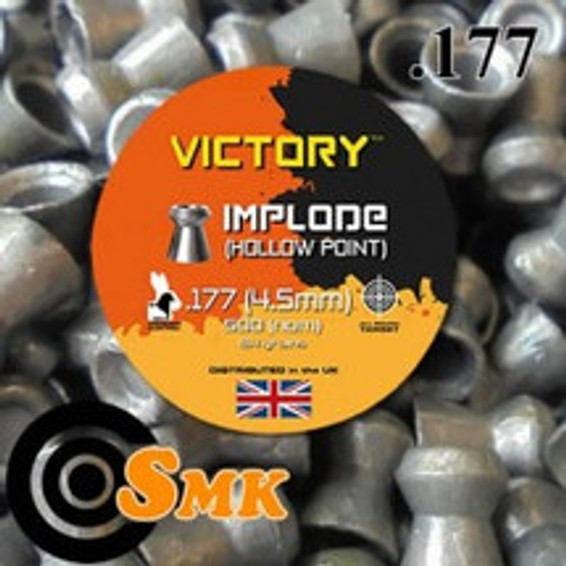 VICTORY 500 Air Gun pellets IMPLODE (hollow point) .177 (BSMKSNIMPLODE177) VICTORY 500 Air Gun pellets IMPLODE (hollow point) .177 (BSMKSNIMPLODE177)