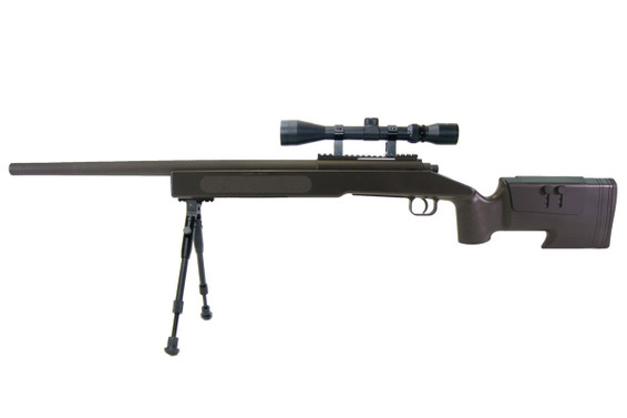 Double Eagle M62 Airsoft Sniper Rifle In Black