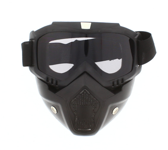 Full Face Mask for Airsoft BF655 with Clear Plastic Lens