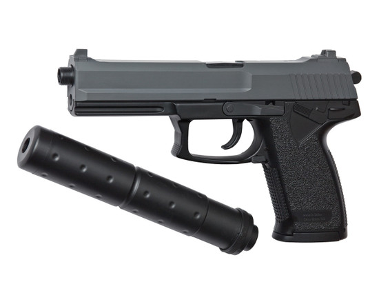 ASG - DL 60 SOCOM Spring BB Pistol with Silencer in Black