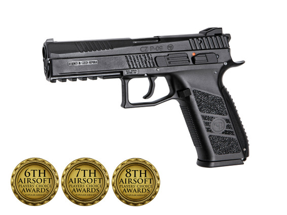 ASG CZ P-09 Replica GBB Airsoft Pistol with Hard Case in Black