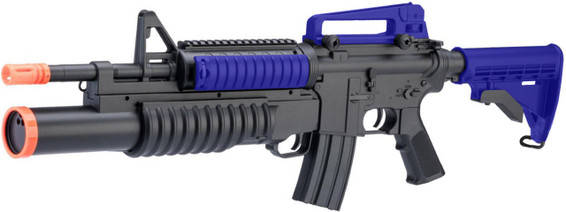 Double Eagle M813 - M4 AEG Inc M203 Grenade Launcher (Blue) Double Eagle M813 - M4 AEG Inc M203 Grenade Launcher (Blue)