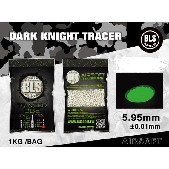BLS Biodegradable 0.20g Tracer BB Pellets Airsoft 6mm 5000rd in Green