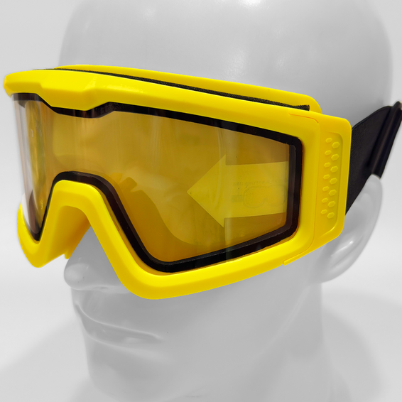 Nuprol Battle Visor Dual Lens Protective Airsoft Eyewear (Clear) - Yellow