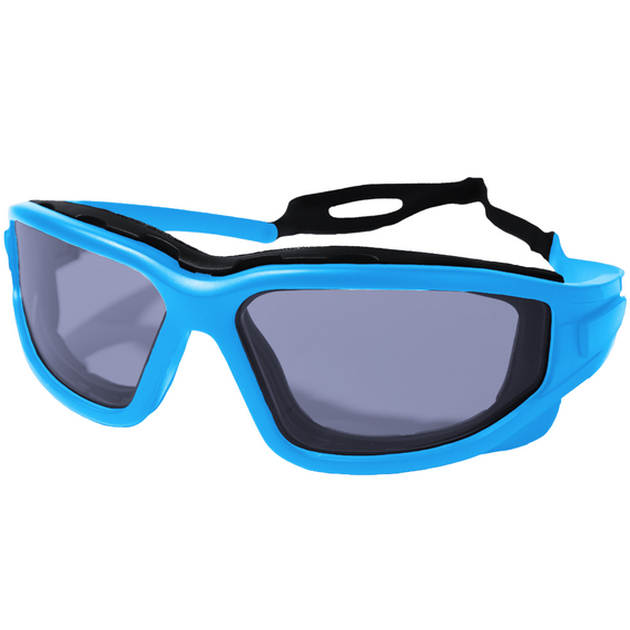 Nuprol Defence Pro's Protective Tactical Airsoft Eyewear - Smoked Lens Blue Frame