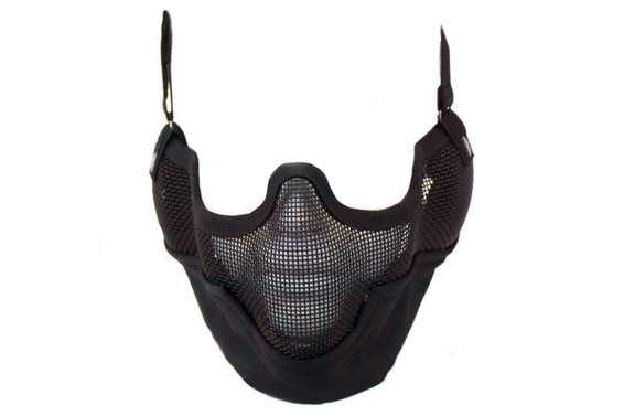 Nuprol Mesh Lower Airsoft Face Mask V2 in Tactical Black