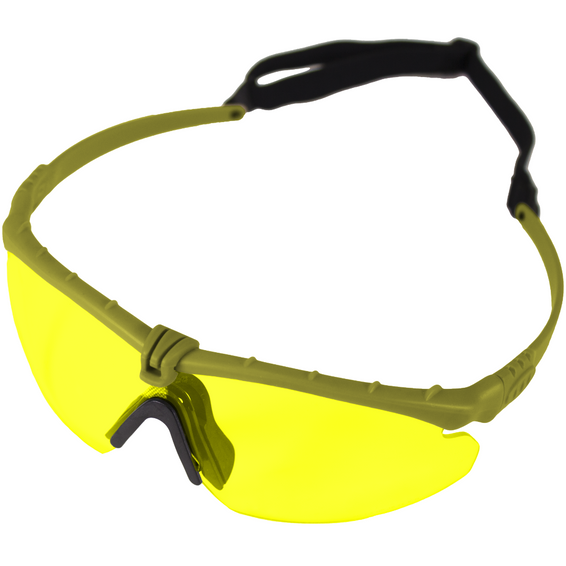 Nuprol Battle Pro’s Airsoft Protective Eyewear – Green Frame / Yellow Lens