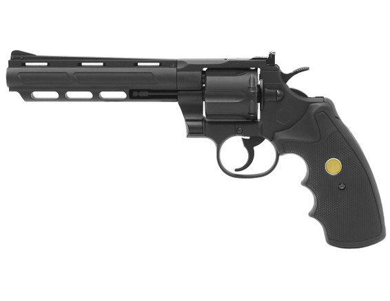 King Arms Python .357 - 6" inch Co2 Airsoft Revolver in Tactical Black