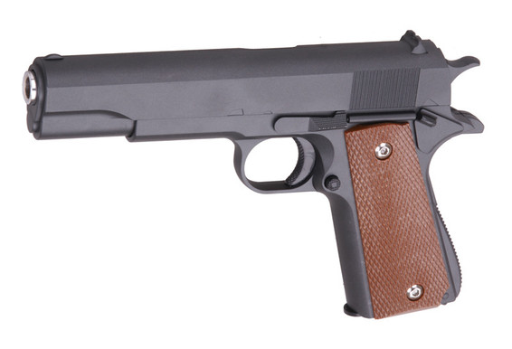 Galaxy G13 M1911 Full Metal Spring Pistol in Black