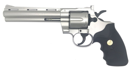 Galaxy G36 Spring Powered Revolver6-inch barrel in Silver