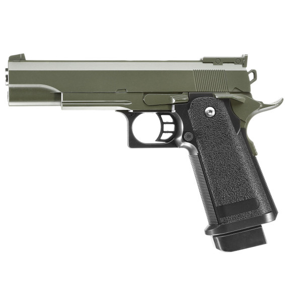 Galaxy G6 M1911 Metal Hi-Capa Pistol in Army Green