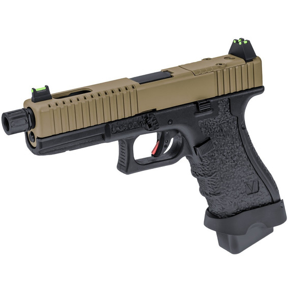 Vorsk EU17 Tactical Gas Blowback Airsoft Pistol in Desert Tan