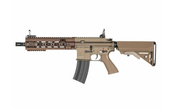 Double Bell M416 AEG Airsoft Rifle Short in Desert Tan (BY-811S)