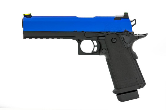 Raven Hi Capa 5.1 Gas Blowback Airsoft Pistol in Blue Raven Hi Capa 5.1 Gas Blowback Airsoft Pistol in Blue