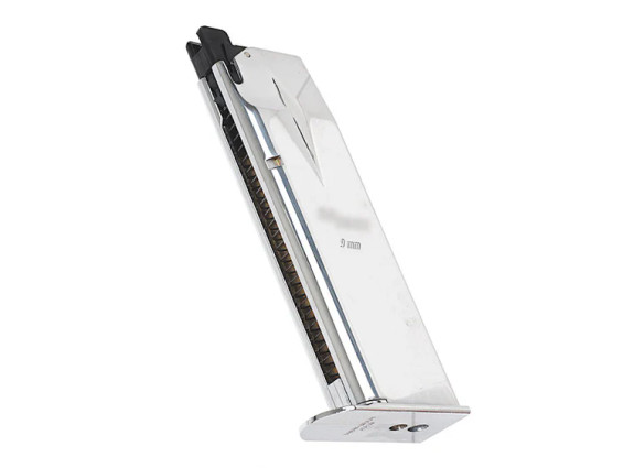 Tokyo Marui Sig Sauer P226 E2 Gas Blowback Airsoft Pistol Magazine 25 Rounds in Chrome