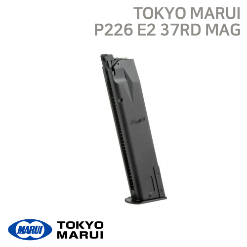 Tokyo Marui Sig Sauer P226 Long Gas Blowback Airsoft Pistol Magazine 37 Rounds in Black