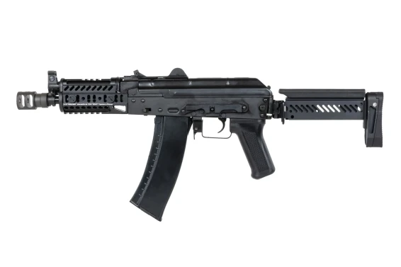 LCT Sport ZKS-74UN AEG Airsoft Rifle with Adjustable Folding Stock in Black