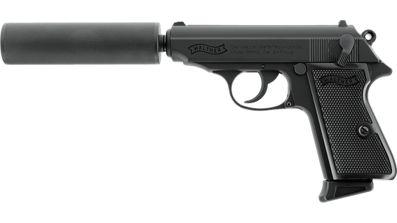 Umarex/Walther PPK/S GBB Pistol with Silencer Kit in Black