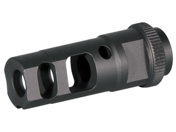 Ares M16 Airsoft Rifle Flash Hider (14mm Thread - Type G - FH-026) in Black