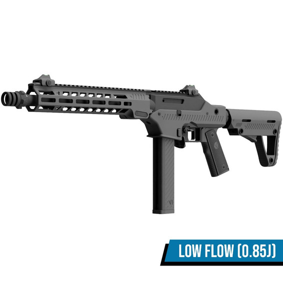 Vorsk VMP-2M Gas Blowback Airsoft Rifle with Adjustable Stock in Black (300 FPS / With Fire Select)
