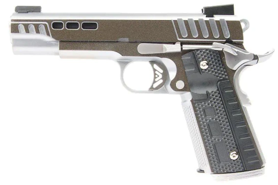 Ascend Airsoft KP1911 Custom Gas Blowback Airsoft Pistol in Chrome / Silver (AS-KP1102)