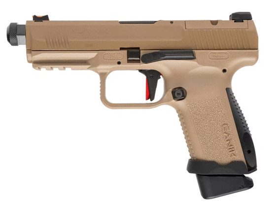 Cybergun CANiK TP9 Elite Combat Gas Blowback Airsoft Pistol in Desert Tan