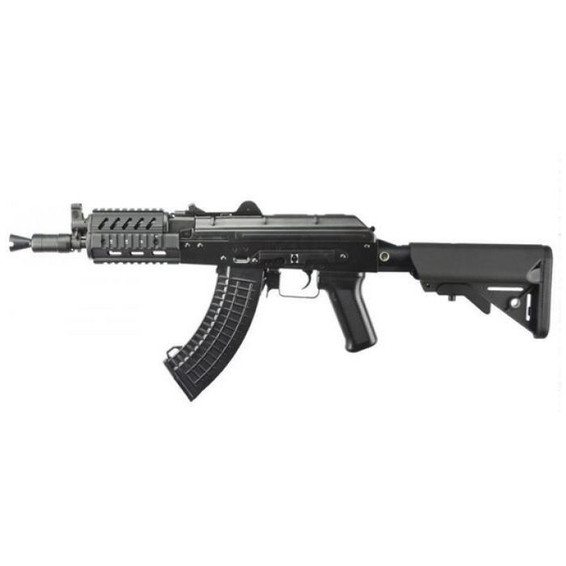 LCT Airsoft - TX-74UN AEG Airsoft Rifle with Sliding Stock in Black