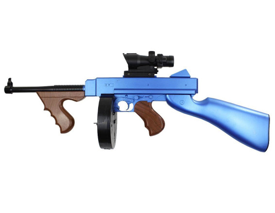Vigor Tommy Gun drum mag spring rifle blue version