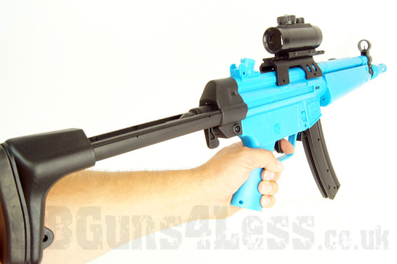 Submachine Gun Mp5 With Silencer Isolated