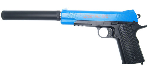 CYMA C10A+ Government Model Pistol in Full Metal With Silencer ...