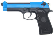 Double Bell 726 - M92 GBB Replica Airsoft Pistol in Blue