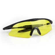 WoSport 7.0 Safety Glasses Black Frame With Yellow Lens