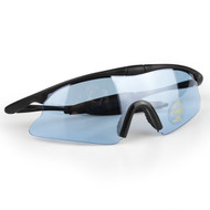 WoSport 7.0 Safety Glasses Black Frame With Blue Lens