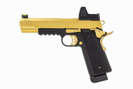 Raven Hi-Capa R14 GBB Pistol with Rails & BDS Sight in Gold (RGP-03-31-BDS)