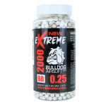 NEW -2000 × 0.25g White Bulldog Extreme BB Pellets Bottle- NEW