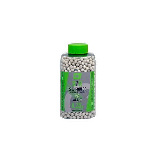Nuprol RZR Bottle 2200 x 0.25g Bio BB Pellets bbgunsuk.co.uk