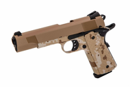 Raven Digital Desert Frame and Tan Slide M1911 MEU GBB Pistol (RGP-02-20)