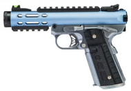 WE Tech GALAXY 1911 Series GBB Pistol in Silver & Blue (WE-GX02-BLSV)