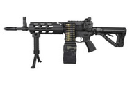 CM16 LMG Stealth with Box Mag in Black G&G Armament 