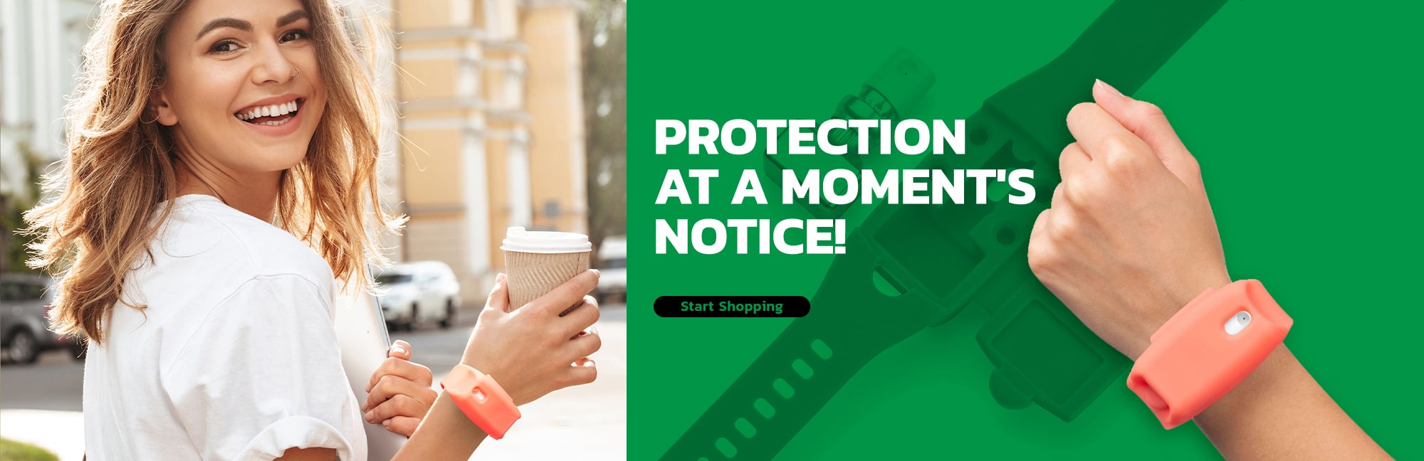 Little Viper Pepper Spray Bracelet Quick, Discreet Protection