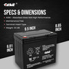 Casil CA12550 12v 55ah Sealed Lead Acid Alarm Battery Replaces 40ah 42ah and 45ah