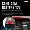 Casil CA12120 12v 12ah UPS APC Replacement Sealed Lead Acid Battery F2 Terminals