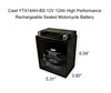 YTX14AH - 12 Volt 12AH 210 CCA - High Performance Maintenance Free SLA AGM Power Sport Battery - Casil Battery