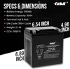 Casil YTX30L-BS Power Sports Replacement Yuasa YIX30L Motorcycle Battery - Maintenance Free - Sealed AGM Battery ETX30L BS