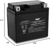 Casil YTZ7S 12V 6AH Battery AGM Power Sport Battery, Replace for Honda 50 CHF50 Metropolitan, II, SP '02-12 (YTZ7S)